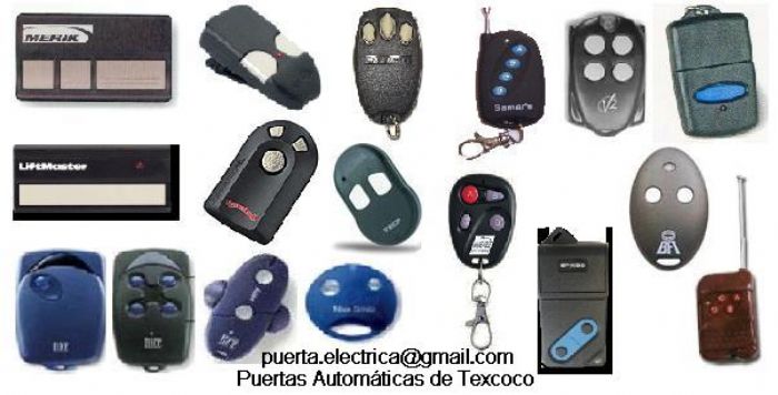 Controles remoto para puerta automática